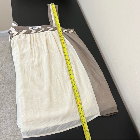 Kensie 100% Silk Braided Tank Top - Picture 11 of 12